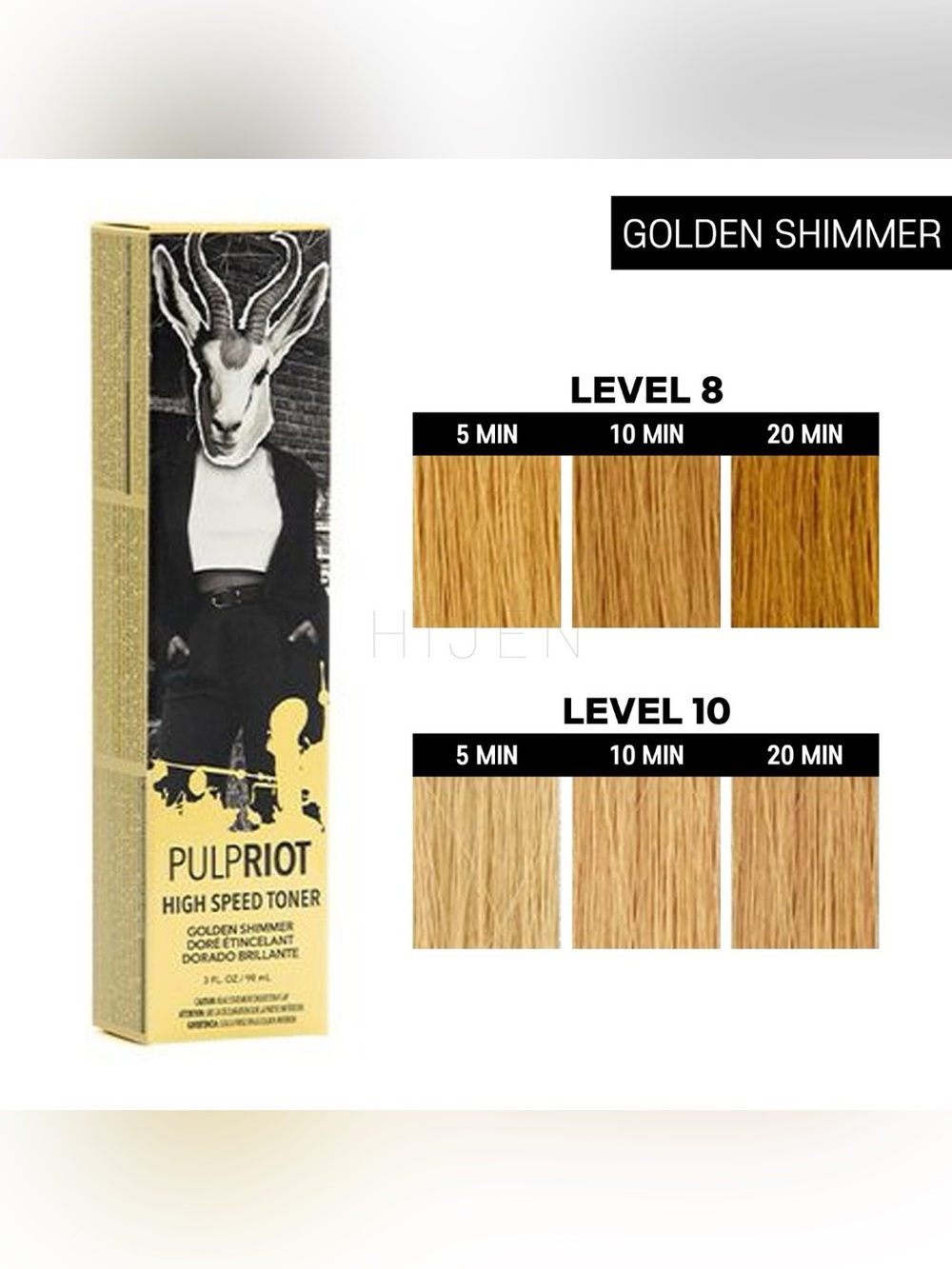 PULP RIOT SEMI PERMANENT GOLDEN SHIMMER 3oz